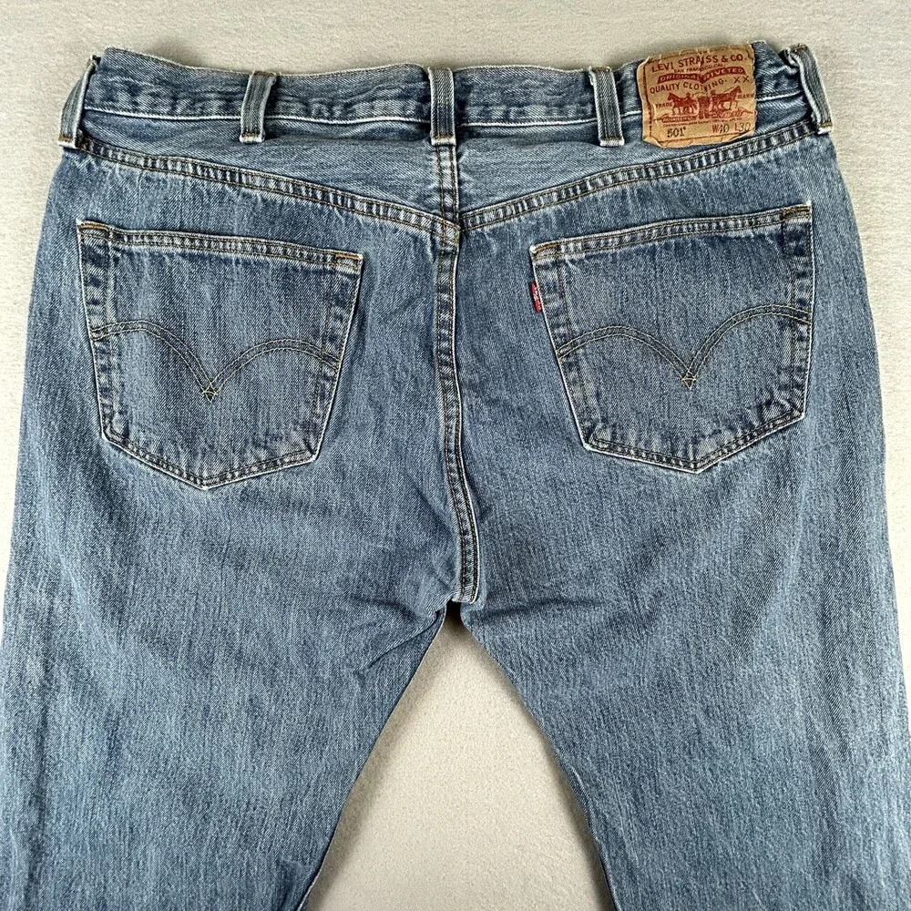 Levis 501 Jeans Mens 40x30 Straight Leg Denim Button Fly Classic Vintage